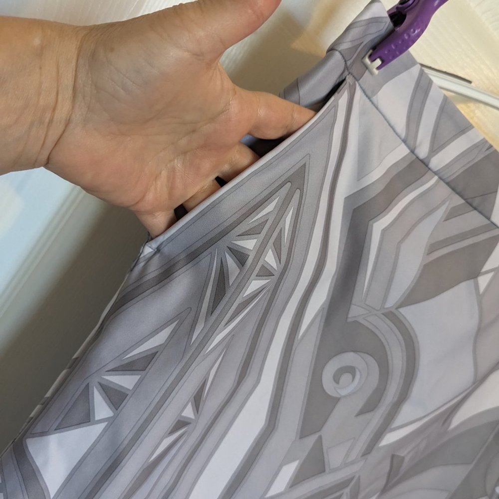 POLO GOLF skOrt | Grey ART DECO Print | 10 | EUC | Ralph Lauren | Quick Dry - Picture 4 of 9